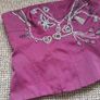 Vintage karen millen burgundy embellishment diamond corset top size small 14 Image 3