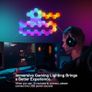 Hexagon LED Lights 8 Pack Hex Wall Light RGB Gaming Panels Hexagonal Smart Lighting Panel Sync to Music for Room Bar Gaming Setup Bedroom Image 3