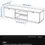 Ikea 'BYAS' glossy white TV unit Image 2