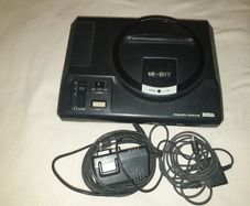 One Retro Black Original Sega Mega Drive Console For Sale Here