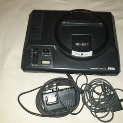 One Retro Black Original Sega Mega Drive Console For Sale Here