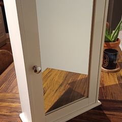 Bathroom mirror storage