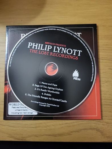 Philip Lynott The Lost Recordings Hot Press CD