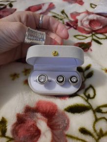 sterling silver matching ring and earrings