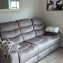 3 Seater Fabric Recliner Sofa Brown, brand new! Image 2