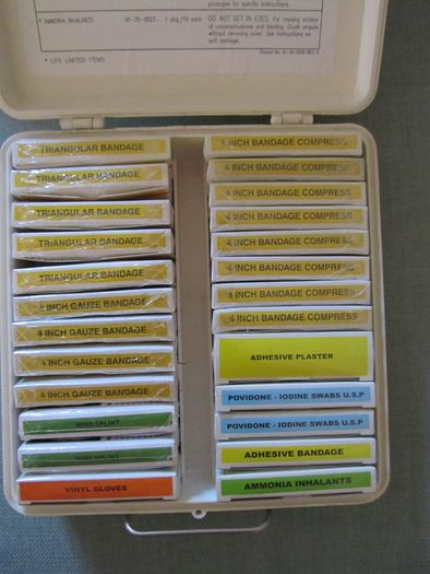 Airline/Aviation First Aid Kit Contents Complete
