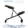 Kneeling Stool Task Operator - Black Image 2