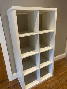 IKEA KALLAX white shelving unit