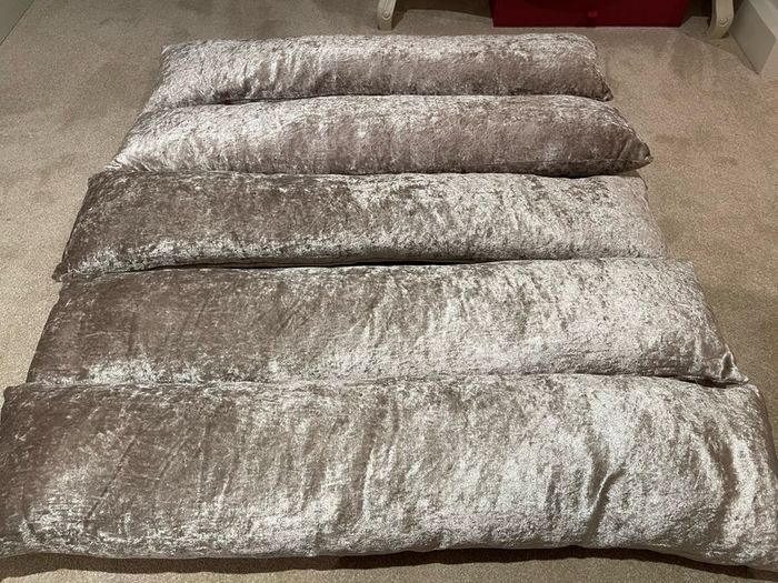 Gold Velvet Plush Draft Excluders (set of 4)