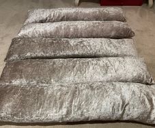 Gold Velvet Plush Draft Excluders (set of 4)