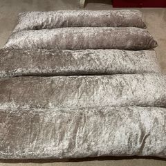 Gold Velvet Plush Draft Excluders (set of 4)