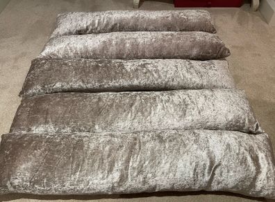 Gold Velvet Plush Draft Excluders (set of 4)