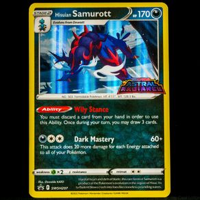 Hisuian Samurott SWSH207 Stamped Promo Holo Rare Astral Radiance Pokemon Card