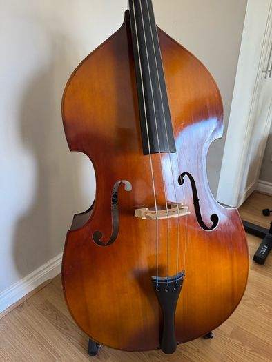 Double Bass 3/4 size with stand and carry case