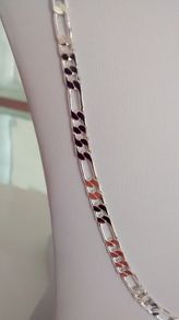 Silver Plated Flat Figaro Chain - 4mm
