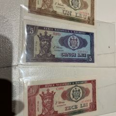 1992 banknote 1 5 10 lei Moldova UNC set 30 euro