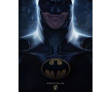 The Flash 2023 Michael Keaton Batman Poster