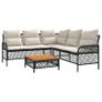 Garden Sofa Set with Cushions and Coffee Table Image 5