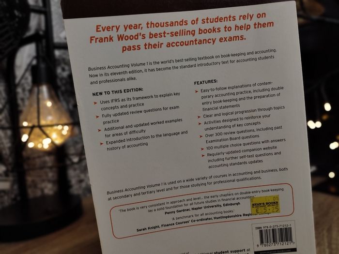 Frank Wood's Business Accounting 1 ! RRP 55 euro ! 2008 ! by Ft Pr !