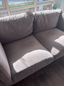 Beautiful stylish velvet 2 seater couch for sale , from Ezliving..