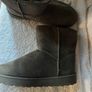 Ugg Style Moss Green Ankle Boots Image 2