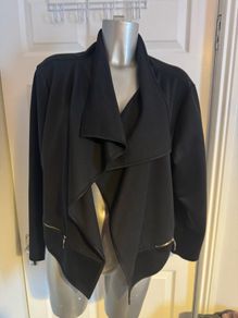 Black jacket cover up size UK 16/18 EU44/46 Postage included