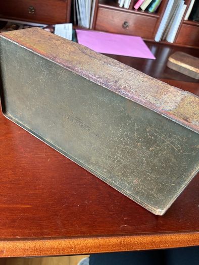 Antique tin box