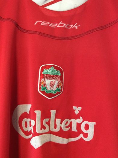 Liverpool Jersey.  OffIcial Reebok Mens Home Jersey Season 2002-2004. Original From The Time. Not A Modern Remake.