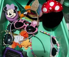 kids sunglasses, hair bands etc