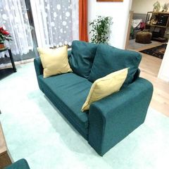 2-seater sofa bed with 1 armchair (2+1set)