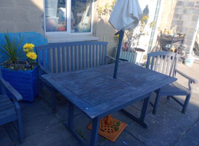 gardin table chairs and benches