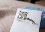 Sterling Silver 4ct Solitaire .