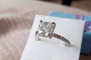 Sterling Silver 4ct Solitaire .