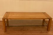 solid oak coffee table