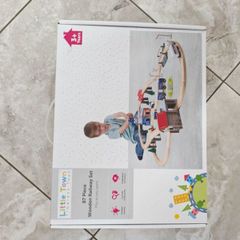 Wooden toys wooden road set and railway set. 3+ aldi wooden toys
