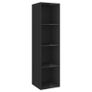 Wall-mounted TV Cabinets 2 pcs High Gloss Black Chipboard Image 2