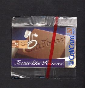 1997 Ireland 20 unit Cadbury "Tastes Like Heaven" (Gemplus) Call Card New in Packaging. Telecom Eireann Card Number 1182