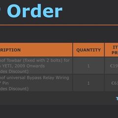 Skoda Yeti Tow Bar