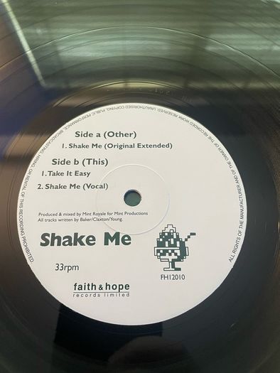 Mint Royale - Shake Me - 12" Vinyl Single - 1999 Faith & Hope Records