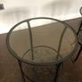 2 Side/End Table in black with glass top. Image 4