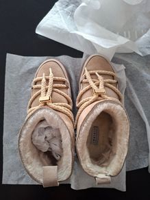 Inuikii classic low boots beige, size UK 4