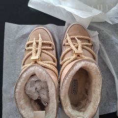 Inuikii classic low boots beige, size UK 4