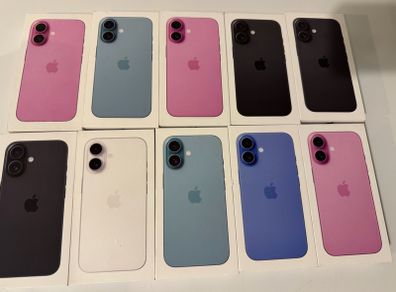 iphone 16,128GB (WHITE/BLACK/TEAL/ULTRAMARINE/PINK)Brand New Sealed 1 year Apple Warranty Free Screen Protector and Phone Cover RECEIPT