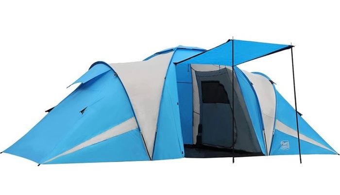 Camping Tunnel Tent 4-6 Person Large Family Tent With 2 Bedroom 4 Man Tent 3000mm Waterproof With Living Area 6 Man Tents for Camping Outdoor Hiking UV Protection with Carry Bag (FREE POSTAGE)