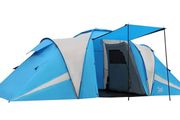 Camping Tunnel Tent 4-6 Person Large Family Tent With 2 Bedroom 4 Man Tent 3000mm Waterproof With Living Area 6 Man Tents for Camping Outdoor Hiking UV Protection with Carry Bag (FREE POSTAGE)