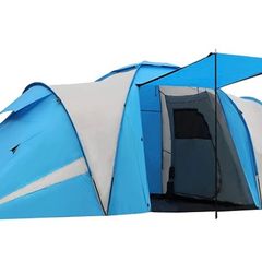 Camping Tunnel Tent 4-6 Person Large Family Tent With 2 Bedroom 4 Man Tent 3000mm Waterproof With Living Area 6 Man Tents for Camping Outdoor Hiking UV Protection with Carry Bag (FREE POSTAGE)