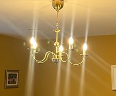 Gold 5 Tier chandelier