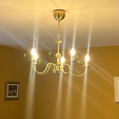 Gold 5 Tier chandelier