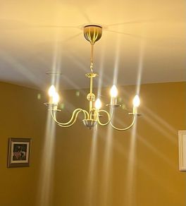 Gold 5 Tier chandelier