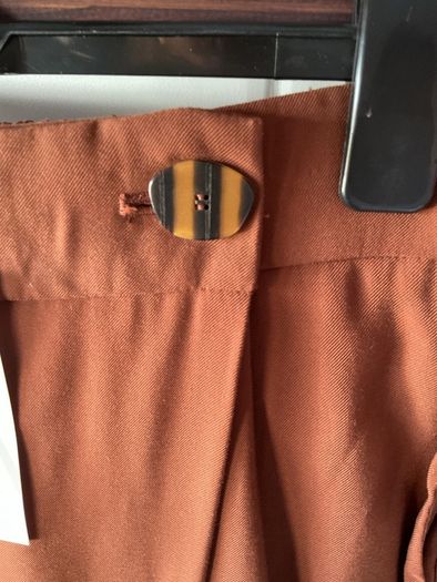 trousers Bnwt Zara wrap over front trousers size small rust brown shade